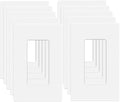 MLLIZH 20 Pack 1-Gang Screwless Wall Plate, Outlet Cover Plates, 4.57” H x by MLLIZH