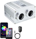 AZIMOM Dual Port 16W Twinkle Fiber Optic Starlight Box Sound Activated RGBW by AZIMOM
