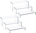 HIIMIEI Acrylic Display Risers, Thickened 5mm Clear Rectangular Risers by HIIMIEI