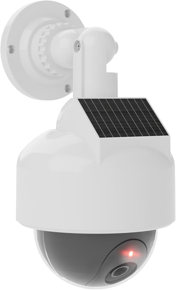 WALI Solar Fake Security Camera, Wireless Dummy Dome Camera Simulated by WALI