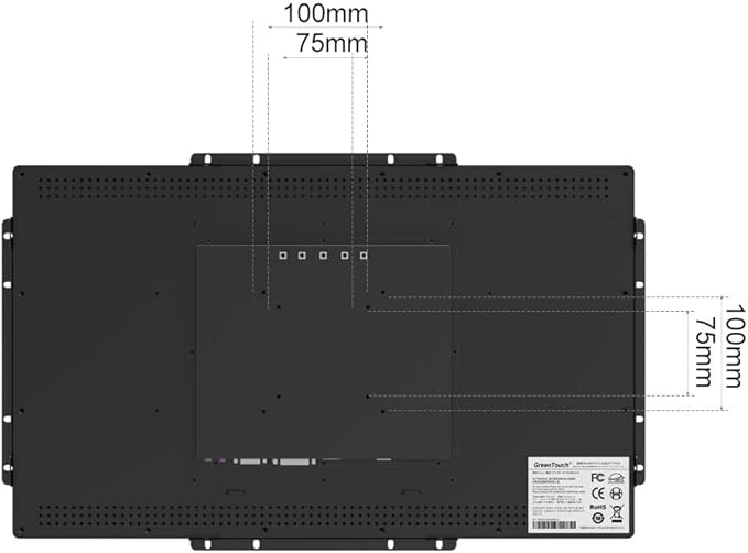 GreenTouch 18.5 Industrial Touch Monitor Open Frame, HDMI/VGA/DVI Interface - Image 4