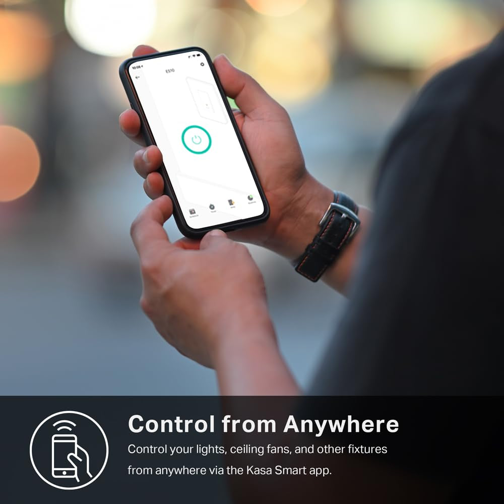 Kasa Smart Switch 2-Gang, HS200-2, Single Pole, Need Neutral Wire | 2.4Ghz Wi-Fi Works with Alexa and Google Home, UL Certified, No Hub Required, White