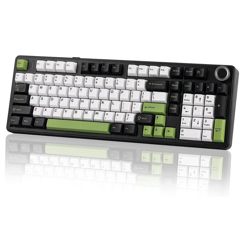 F99 Pro, 99-Key, Wireless, Hot Swappable, Mechanical Gaming Keyboard, RGB, 5-Layer Padding, 8000 Mah Battery, Knob