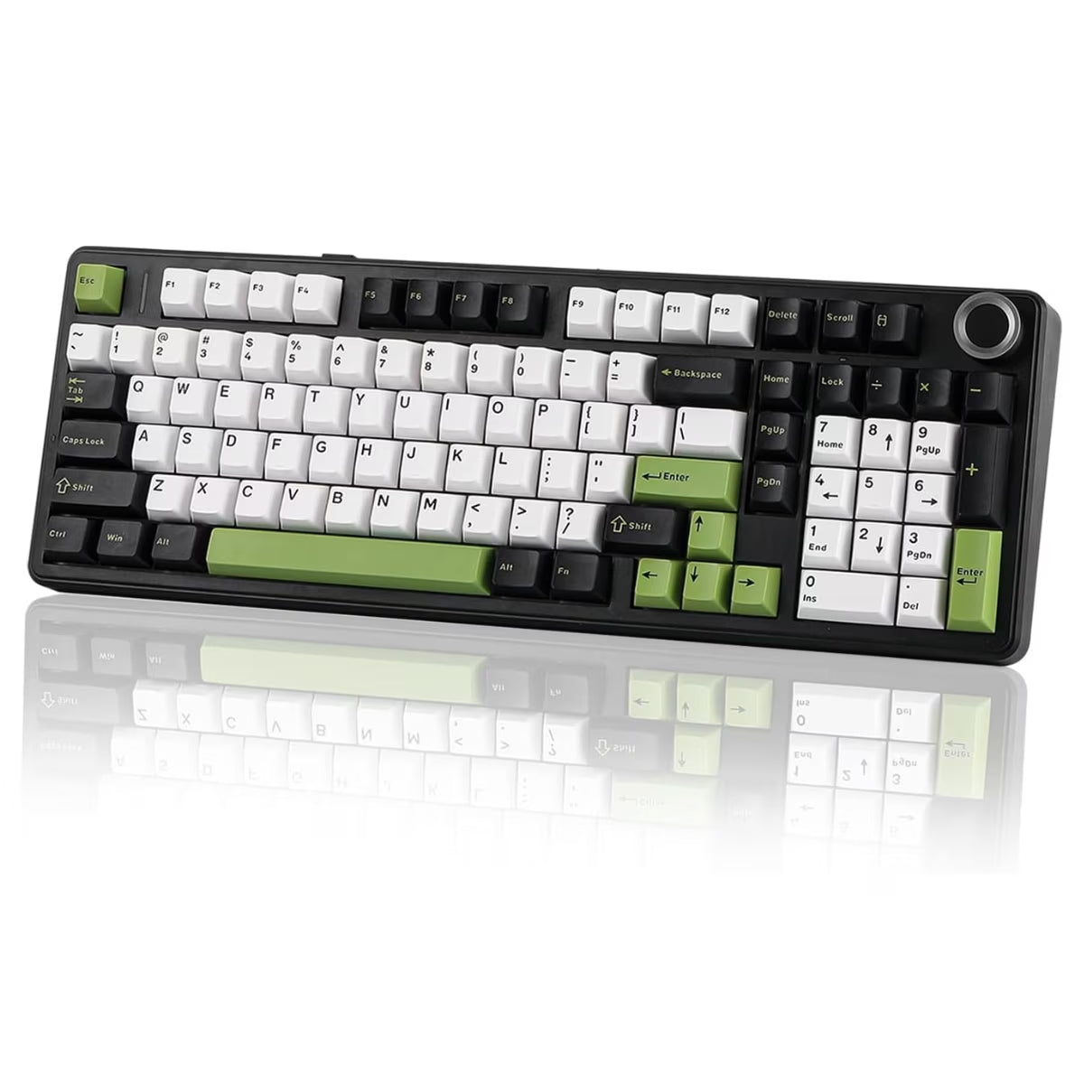F99 Pro, 99-Key, Wireless, Hot Swappable, Mechanical Gaming Keyboard, RGB, 5-Layer Padding, 8000 Mah Battery, Knob