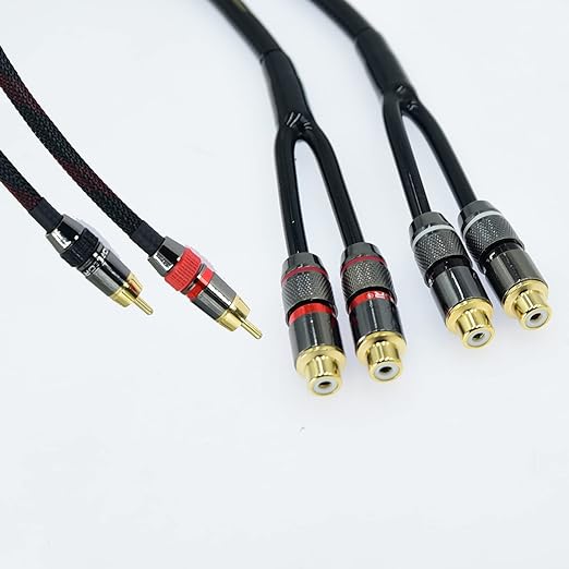Arklove 5ft Shielded RCA Splitter Subwoofer Stereo Audio Video Cable 1 Male to - Image 3
