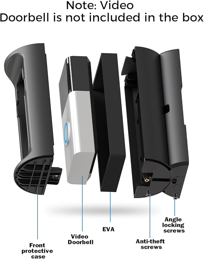 KMOUANTS Adjustable 360° Degree Doorbell Angle Mount Compatible - Image 6