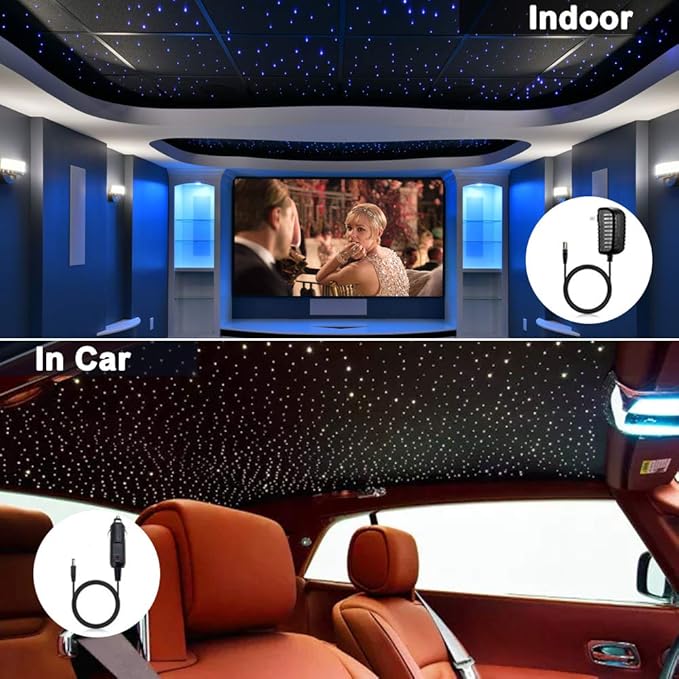 AMKI16W Bluetooth Twinkle Fiber Optic Star Ceiling Lights Lamp Kit, LED RGBW - Image 6