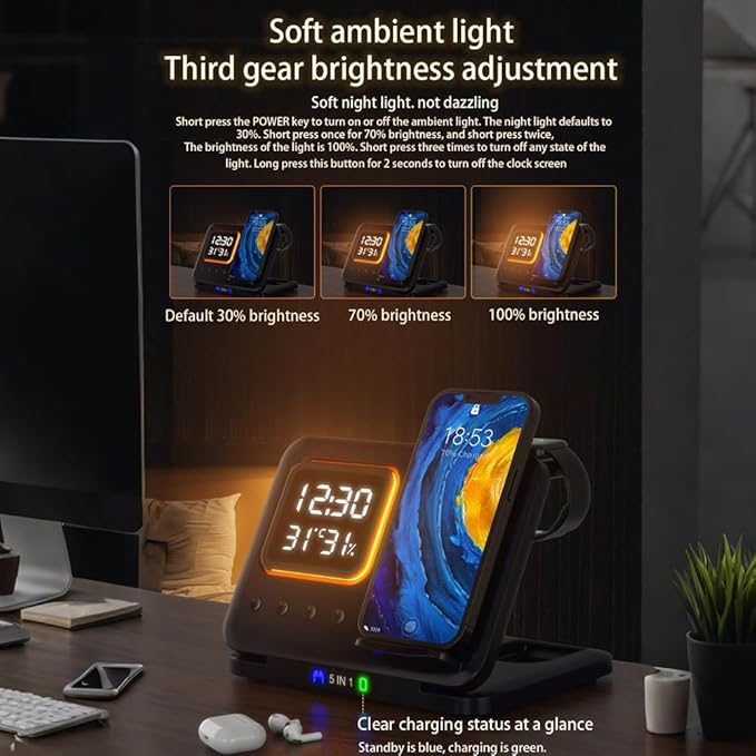 AYI 5in1 Multi Functional Wireless Charging Station - Image 4