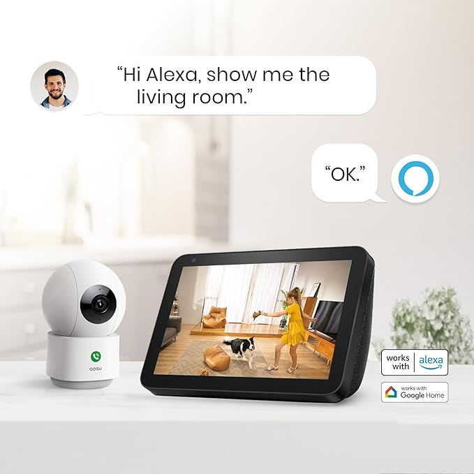 aosu 2K Security Camera Indoor, Baby Monitor Pet Camera One-Touch Call - Image 8