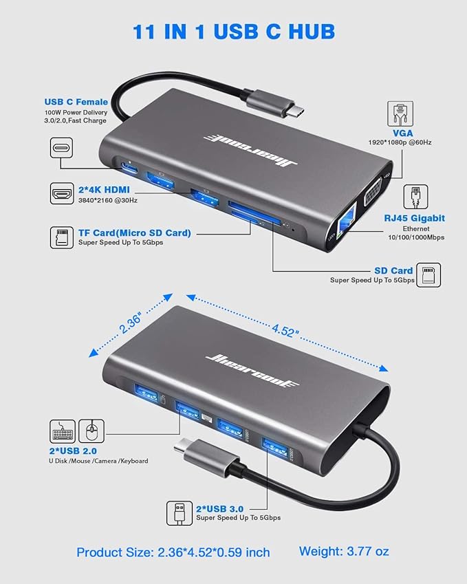 Hiearcool USB-C Docking Station - Image 3