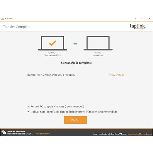 LAPLINK Easy Transfer Cable for Windows, Includes PCmover Express Software and - Image 7