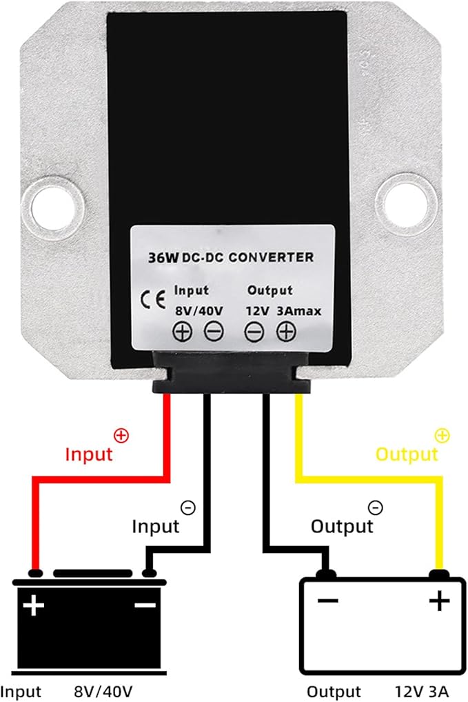MGGi DC 8V-40V to 12V 3A 36W, Boost Converter Voltage Regulator, Step Down Step - Image 3