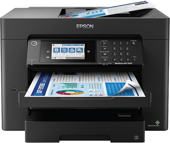 Epson Workforce Pro WF-7840 Wireless All-in-One Wide-Format Printer by Epson