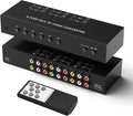 RuiPuo 6Port AV to HDMI Converter RCA/Composite/CVBS Adapter Support 16:9/4:3 by RuiPuo