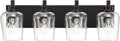 METWET Bathroom Light Fixtures, 4-Light Modern Vanity Light by Metwet