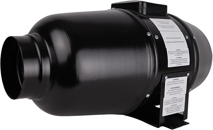 VENTS-US TT Silent M 125-5" Inline Duct Fan Includes Two-Speed Switch - Image 7
