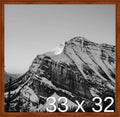 Frame It Easy 33 x 32 Russet Wood Frame by FrameItEasy