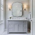 ANDY STAR Brushed Nickel Mirror, 22x30 Inch Silver Bathroom Vanity Mirror by ANDYSTAR