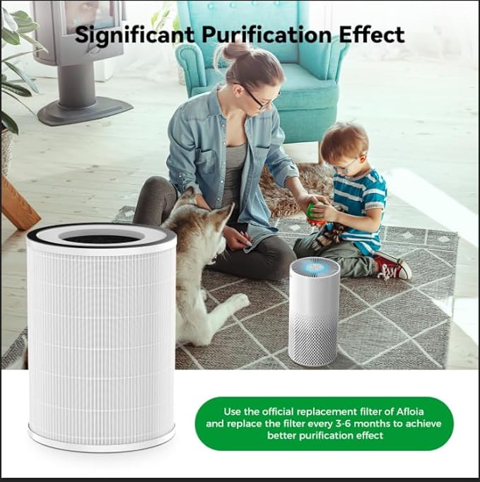 Afloia Washable & Removable Pet Replacement Filter, 360° 3-Stage Filtration - Image 5