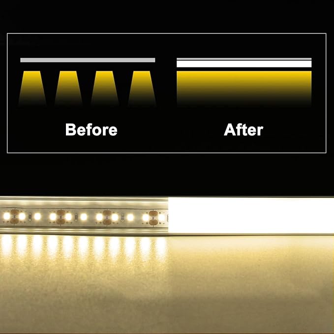 VST 10pack 3.3ft LED Channel, V Shape Led Diffuser Channel, LED Aluminum - Image 6