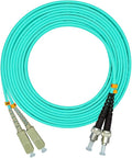 Jeirdus 100 Meters 328ft SC to ST Duplex 50/125 10G OM3 Multi-Mode Fiber Optic by Jeirdus