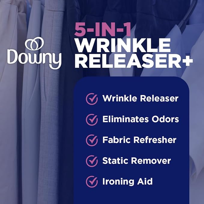 Downy Wrinkle Releaser Spray, Travel Size Spray + 16.9 Fl Oz Pack of 2 - Image 4