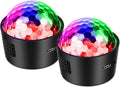 2-Pack Wiwreenm Mini Disco Ball Sound Activated Night Lights Projector by wiwreenm