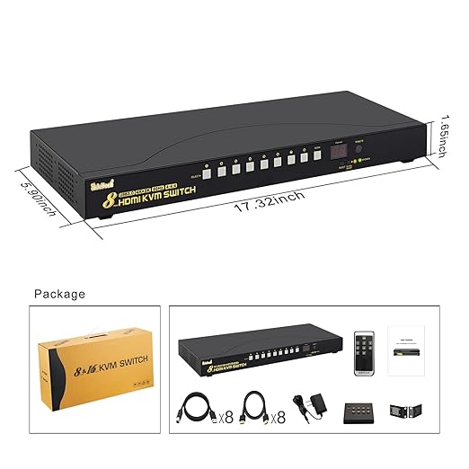 JideTech 8-Port HDMI KVM Switch 4K@60Hz - Image 9