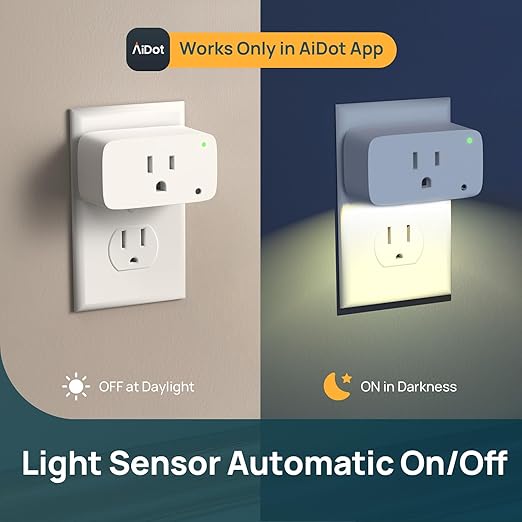 Linkind Matter Smart Plug with LED Night Light, Work with Alexa, Apple Home - Image 3