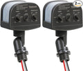 TREEWELL 2 Pack 240-Degree Replacement Motion Sensor, Adjustable LUX & Time & by treewell
