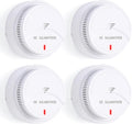 Smoke Detector 4 Pack, Fire Alarms Smoke Detectors by HZSALAMOTHER