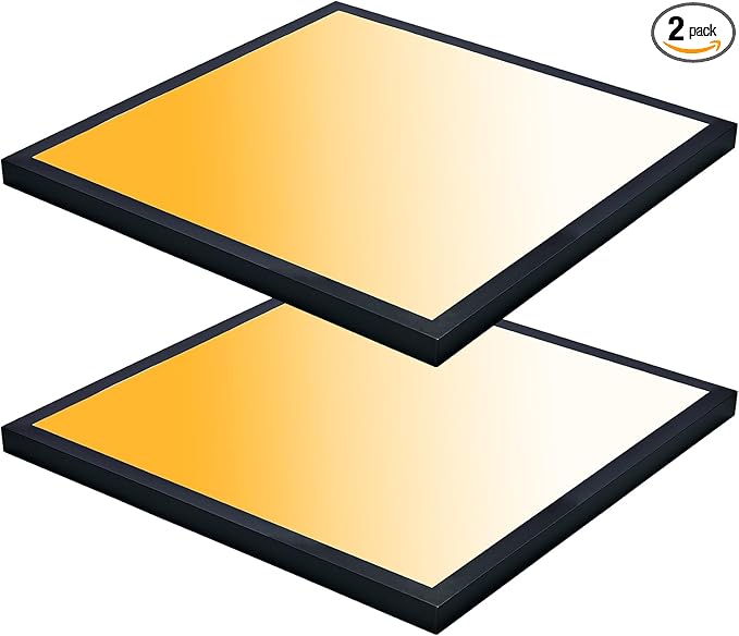 Mcacggo Black 2x2 Surface Mount LED Panel Lights, 40W-30W-20W & by Mcacggo