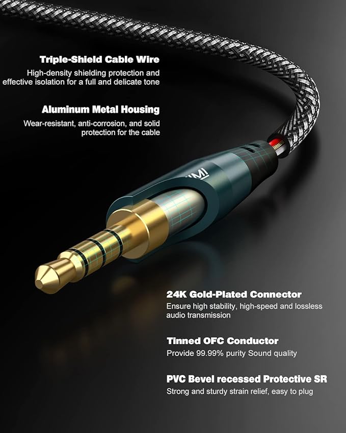 SOLMIMI Headphone Splitter for 2 Headphones, TRRS 3.5mm Male to 2 Female Audio - Image 7