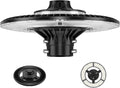 100W LED Post Top Light with Photocell, 14000Lm 5000K Circular Area Pole Lights by Unknown