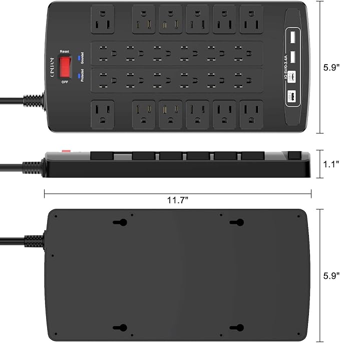 Surge Protector Power Strip - Image 7