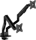 Pixio PS1D Wave Black Dual Monitor Arm Stand Desk Mount by Pixio
