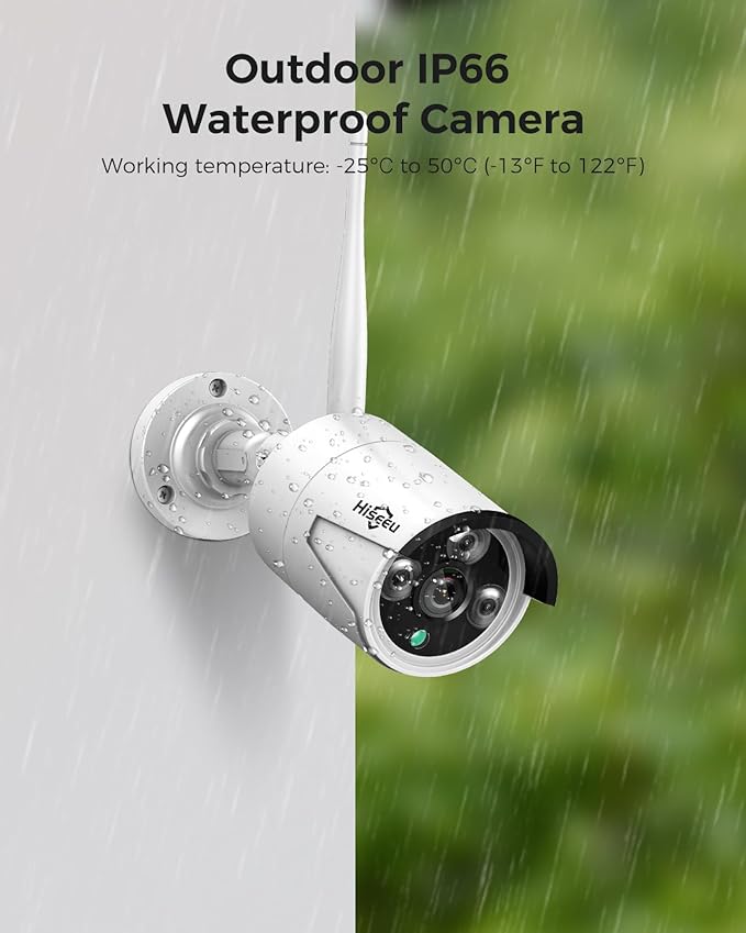 Hiseeu Wireless WiFi Security Camera System, Wired Plug-in Powered, Expandable - Image 11