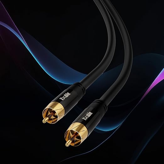 Subwoofer Cable RCA to RCA Audio Cable 20FT, Digital Coaxial Audio Cable - Image 2