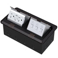 KYHSHJ Dual Pop-Up Floor Electrical Outlet Box Kit，20 Amp Stainless Steel GFCI by KYHSHJ