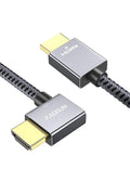 XAOSUN Right Angle HDMI 2.0 Cable 3.3 Feet, Strong Anti-Interference, 18Gbps by XAOSUN