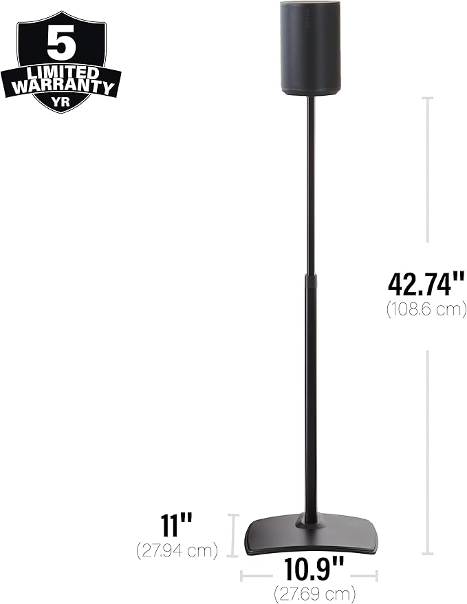 Sanus Height-Adjustable Speaker Stands Pair - Image 4