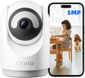 CYVIO 5MP Indoor Security Camera, 3K Pan-Tilt WiFi Surveillance Camera by CYVIOSecurity