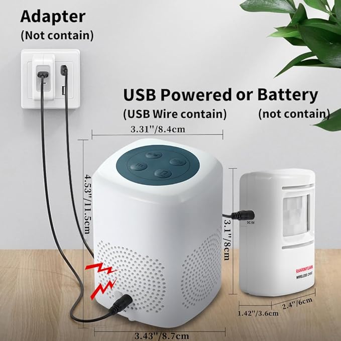 RANXINYUAN Barking Dog Motion Sensor-Pir Human Body Dog Barking Alarm Realistic - Image 4