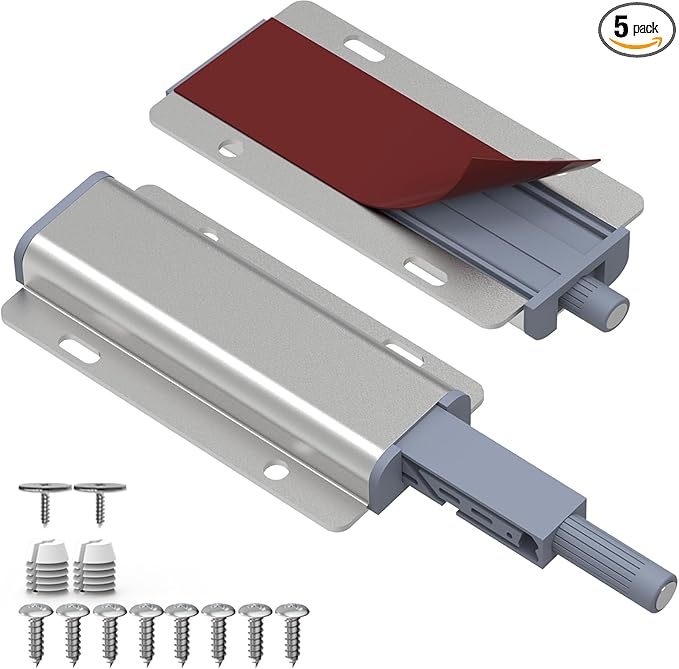 Magnetic Push Latches Cabinet 5 Pack Push to Open Door Latch Heavy Duty Touch by Unknown