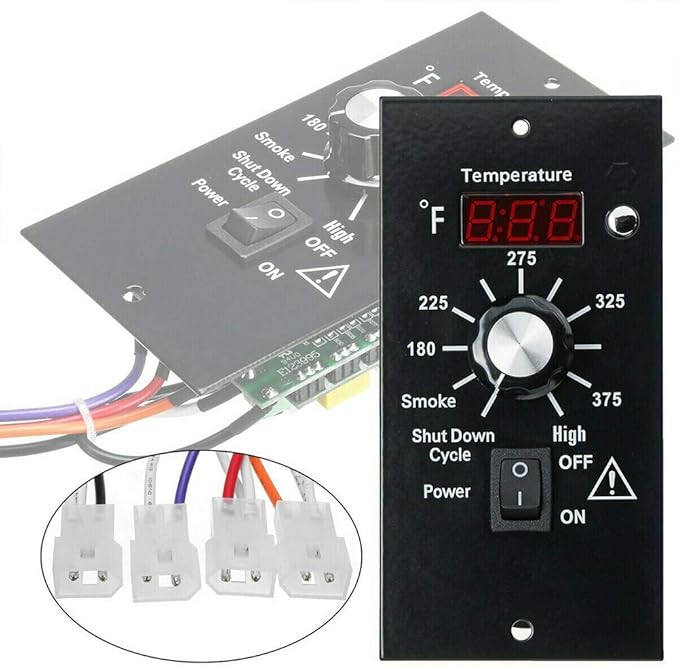 Digital Thermostat Controller, LED Display Temperature Control Panel Barbecue - Image 2