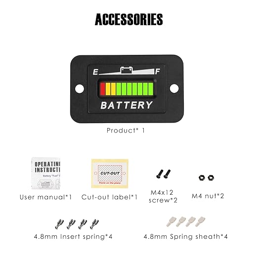 Taikemeti 12-24V LED Battery Level Indicator, Monitoring The Residual Power of - Image 6