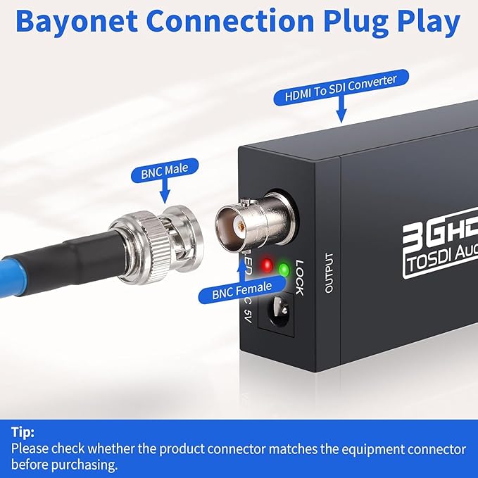Superbat BNC SDI Cable 6ft, 3G/6G/12G 75 Ohm BNC Male Cable Supports - Image 8