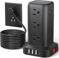 AnnTane Surge Protector Power Strip 10 FT Cord, Power Strip Tower by anntane