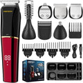 PRITECH Beard Trimmer for Men, 6 in 1 Hair Clippers Kit, Precision Cordless by PRITECH