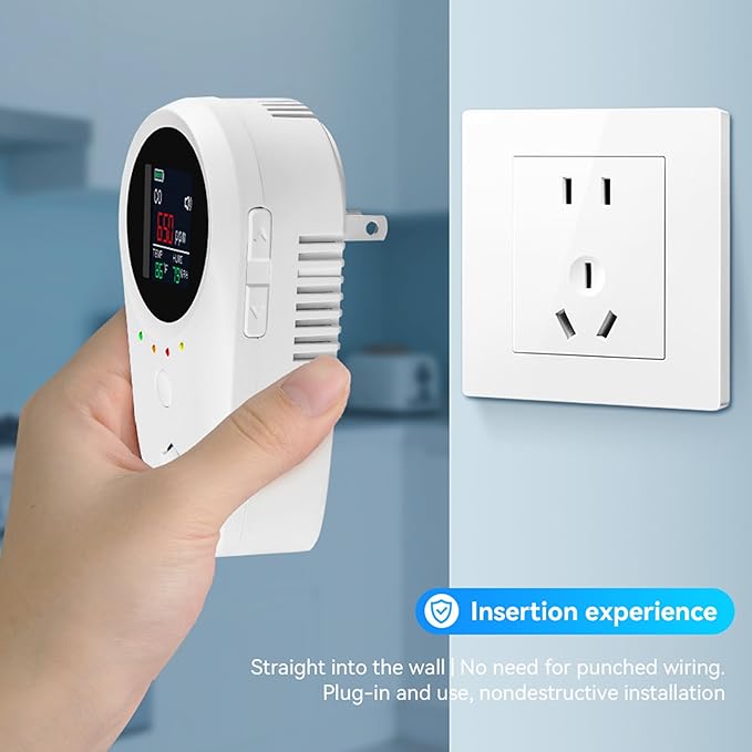2PCS 5-in-1 Rechargeable Carbon Monoxide & Natural Gas Detectors - Image 9
